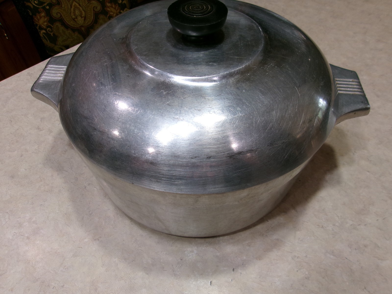 Vintage Wagner Ware Magnalite Sidney O 4248-P Aluminum Roaster with Lid, Nice 1