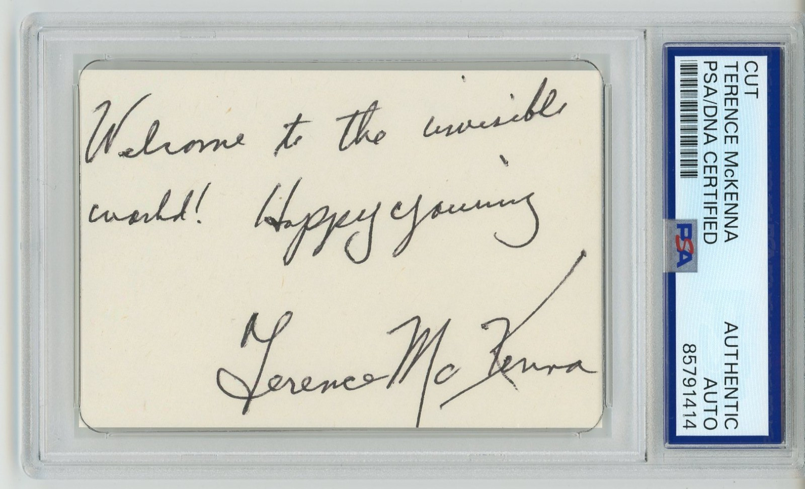 Terence McKenna ~ Signed Autographed 