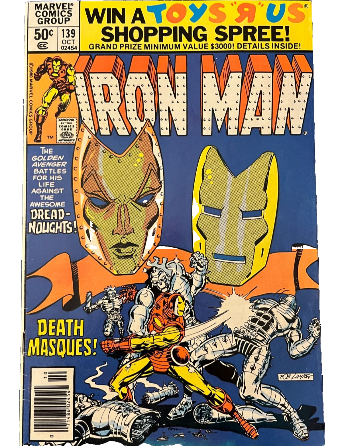 IRON MAN #139 Oct 1980 MADAME MASQUE Newsstand Marvel FREE USPS SHIPPING (VF)
