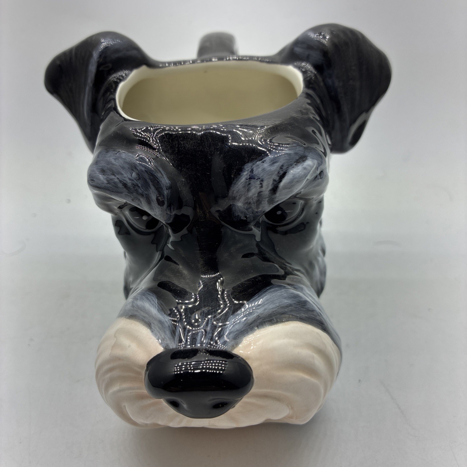CHAVON Paris 12 OZ  Miniature Schnauzer Mug HANDMADE HAND-PAINTED Paris France