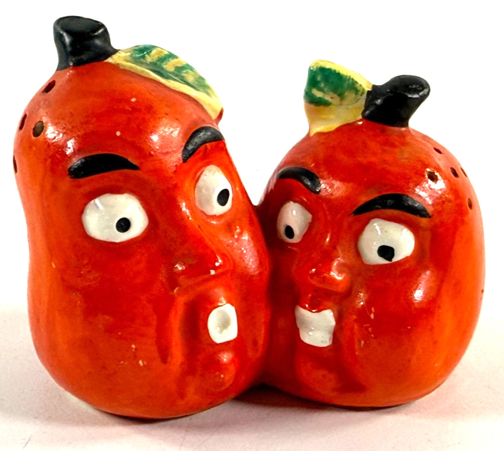 vtg Veggie People Pumpkin Head S&P porcelain japan Halloween