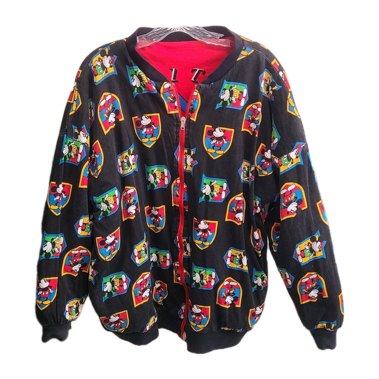 Vtg Mickey & Co JG Hook Reversible Jacket Sz L Walt Disney Mouse Limited Edition