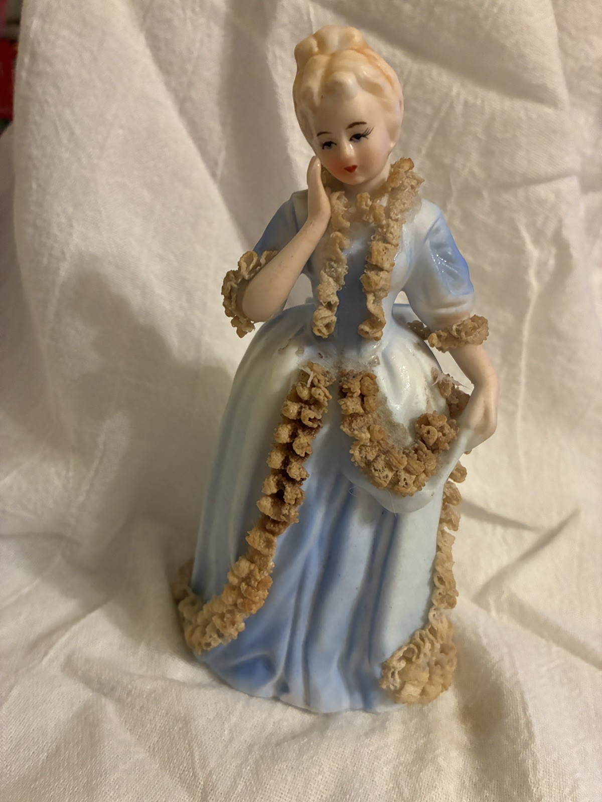 VINTAGE Porcelain Lady Night Light   6 