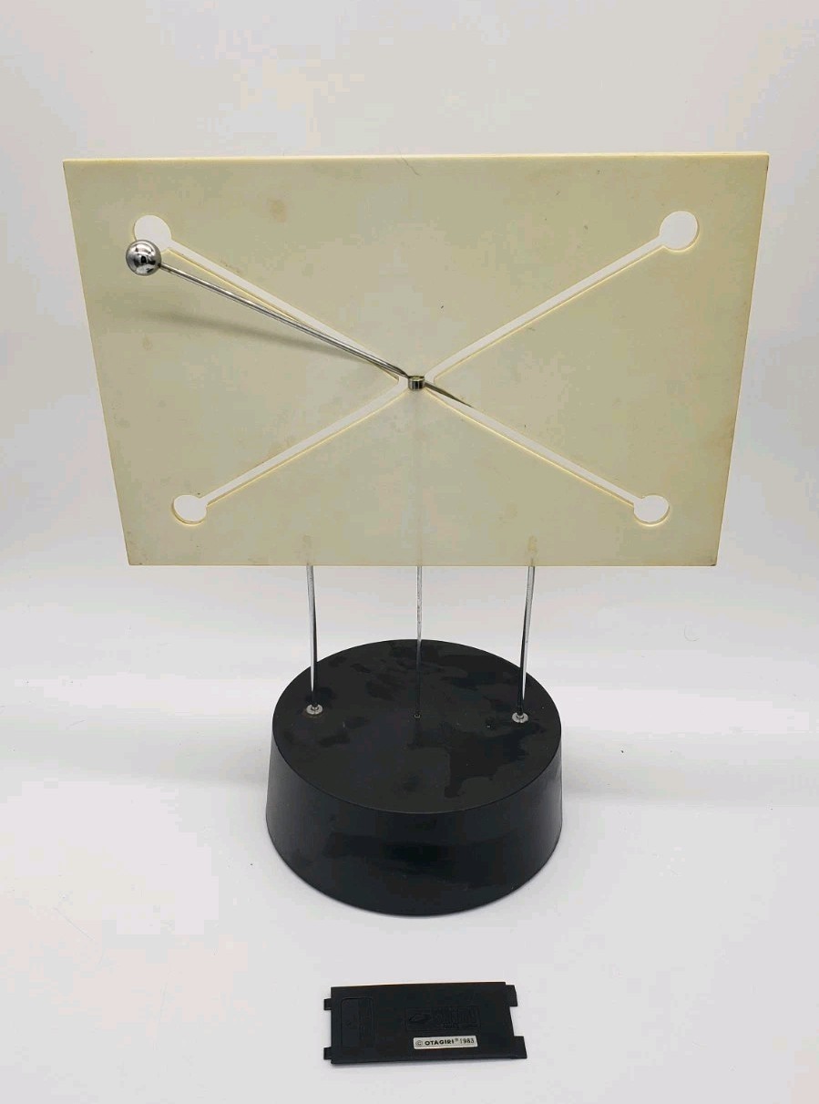 Vintage Otagiri Board With Spinning Rod Kinetic Art 1983 RARE 