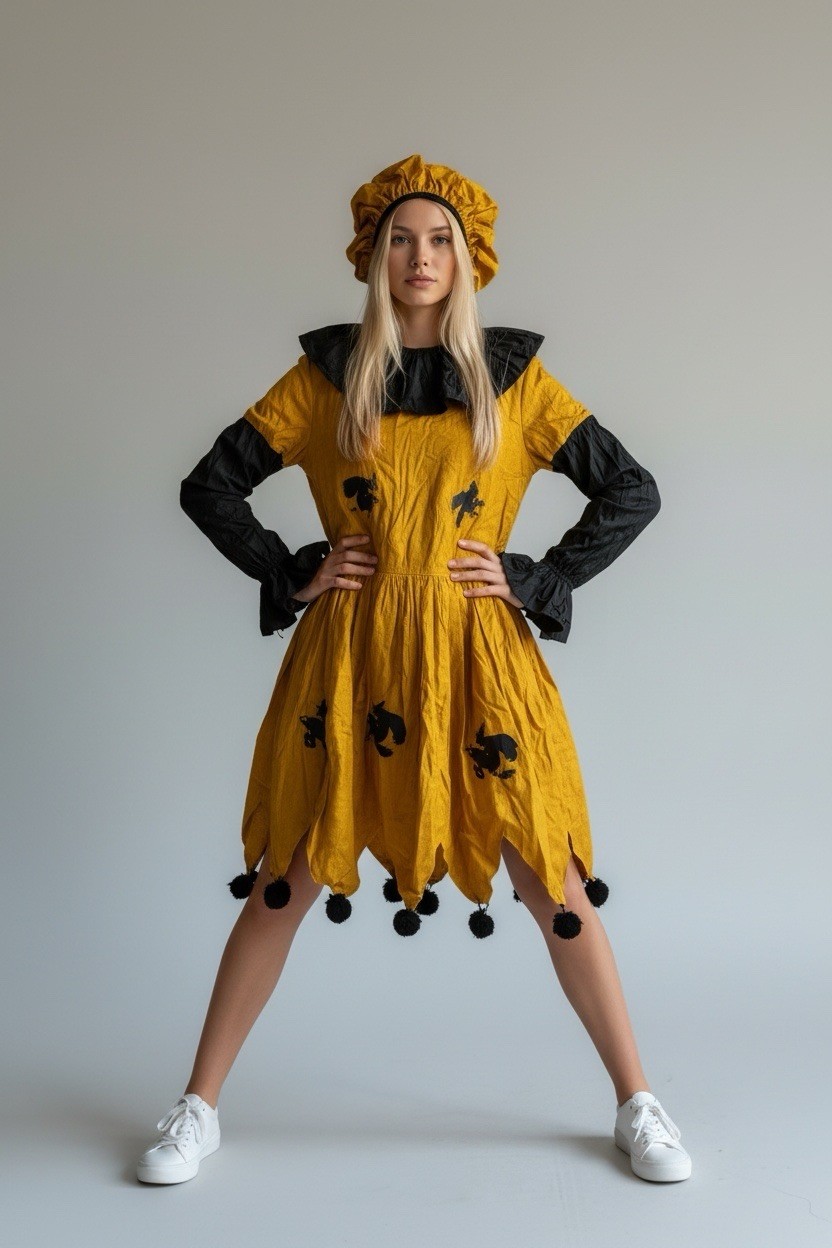 Vintage 1920’s / 1930’s Woman Halloween Dress Costume - Witch Vintage 1920’s / 1930’s Woman Halloween Dress Costume - Witch