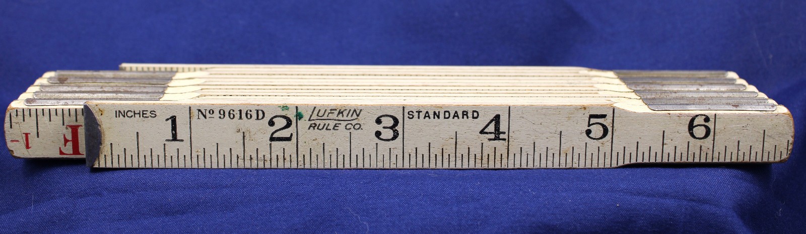 Lufkin Rule Co #9616D Zig Zag 6 Ft Folding Extension Rule Vintage Collectible