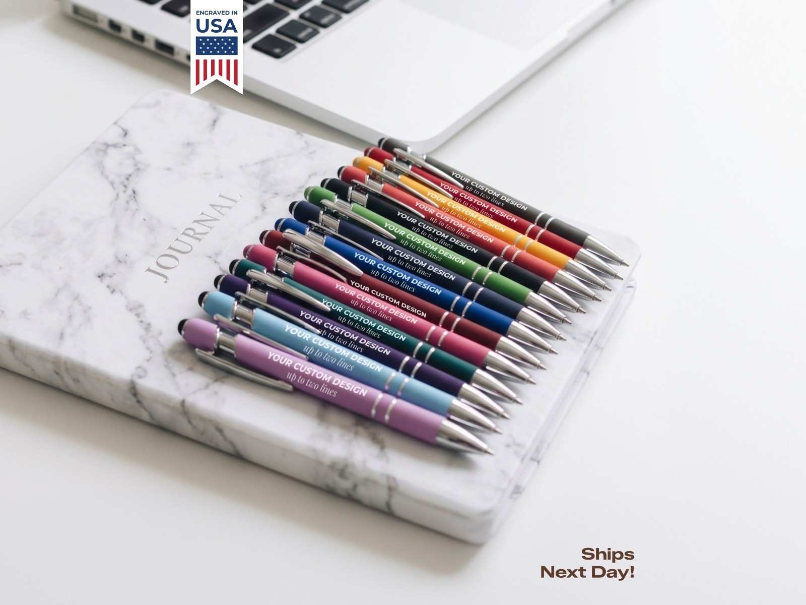 Personalized Business Logo Pens,  10-100 Bulk Promotional Ballpoint Pens
