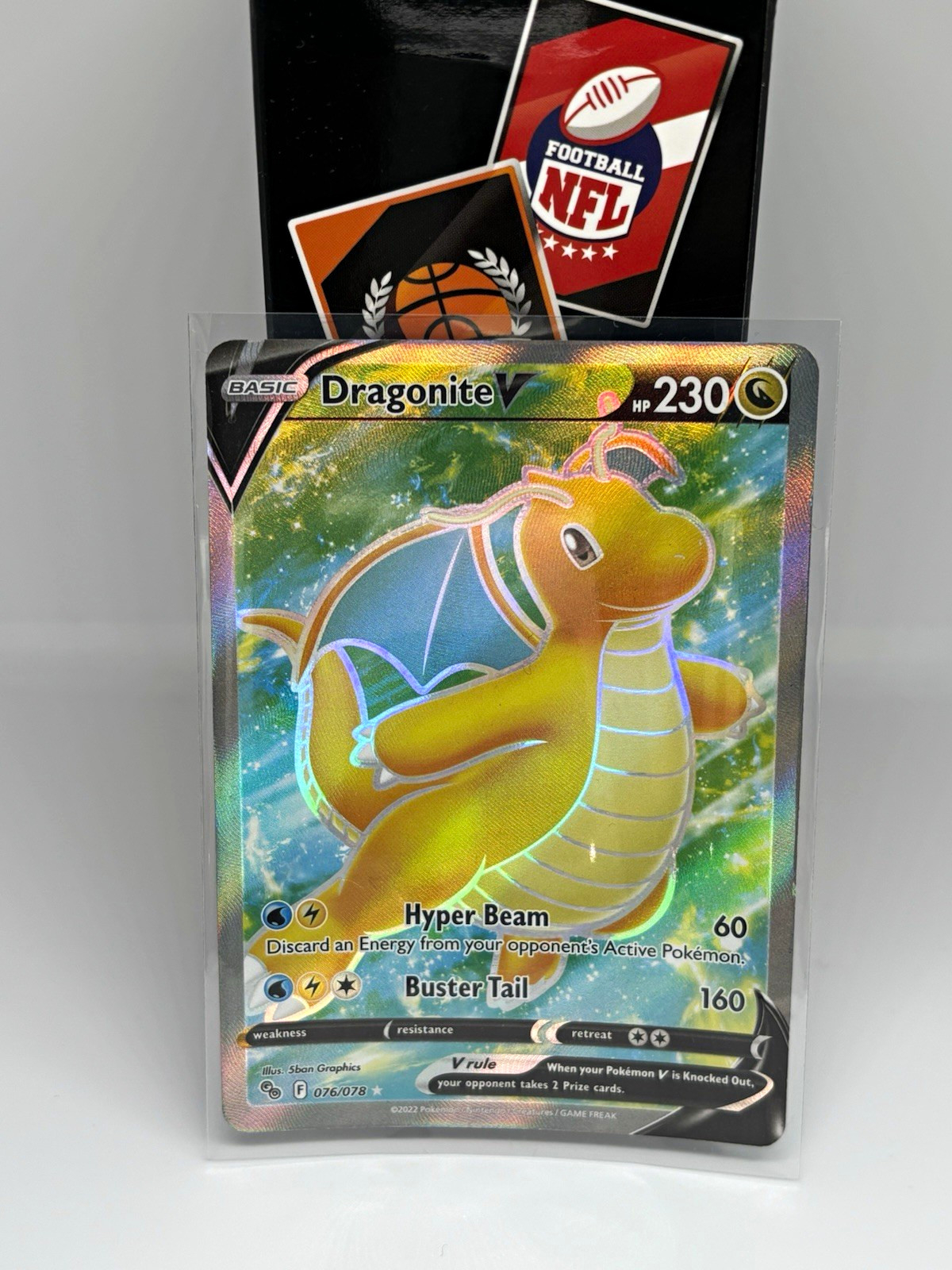 Pokémon Company Dragonite V Full Art Holo Ultra Rare 076/078 Pokémon GO EN