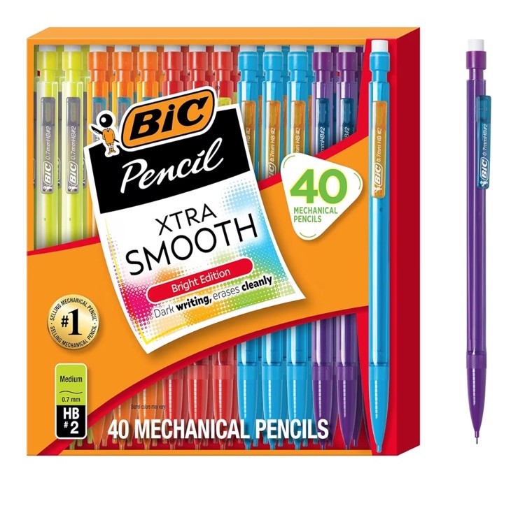 Xtra-Smooth Mechanical Pencils with Erasers Medium Point (0.7Mm) Bulk Mechanic