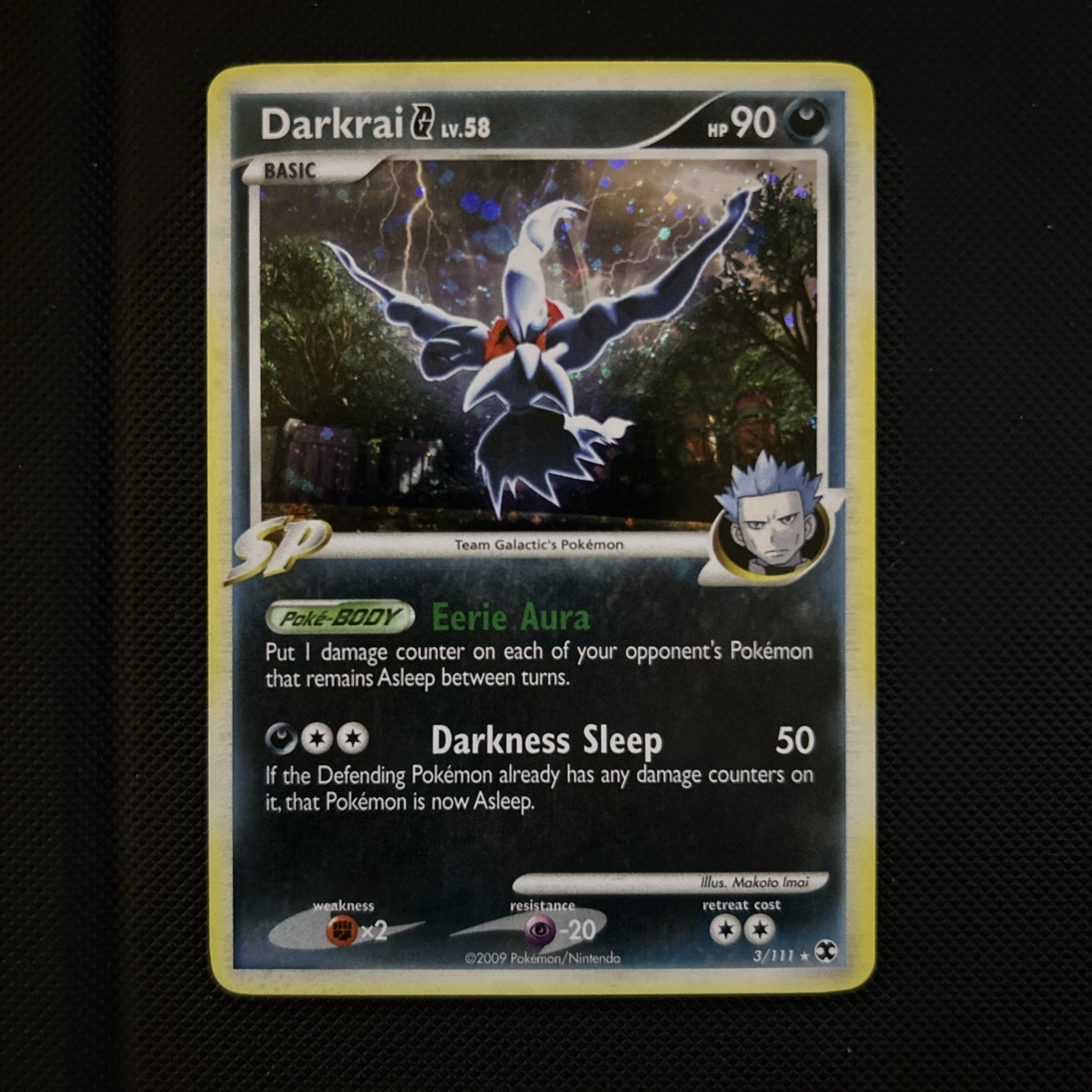 Darkrai G 3/111 Rising Rivals Holo Pokémon TCG 2009 Rare Lightly Played