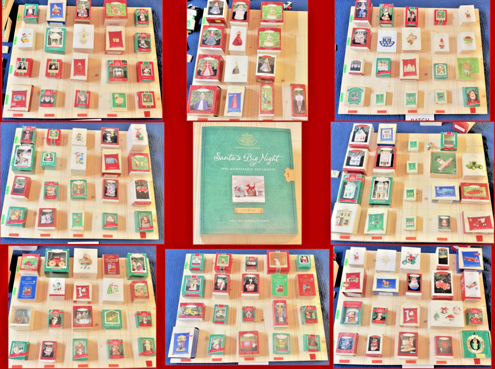 152 Hallmark Keepsake Christmas Ornaments Lot Barbie Cars Houses Original Boxes