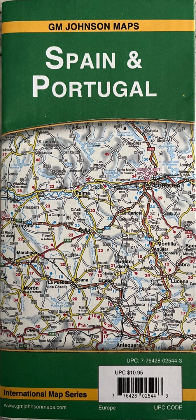New SPAIN & PORTUGAL ROAD MAP  International Highway EUROPE AAA/GMJ  Latest 2025