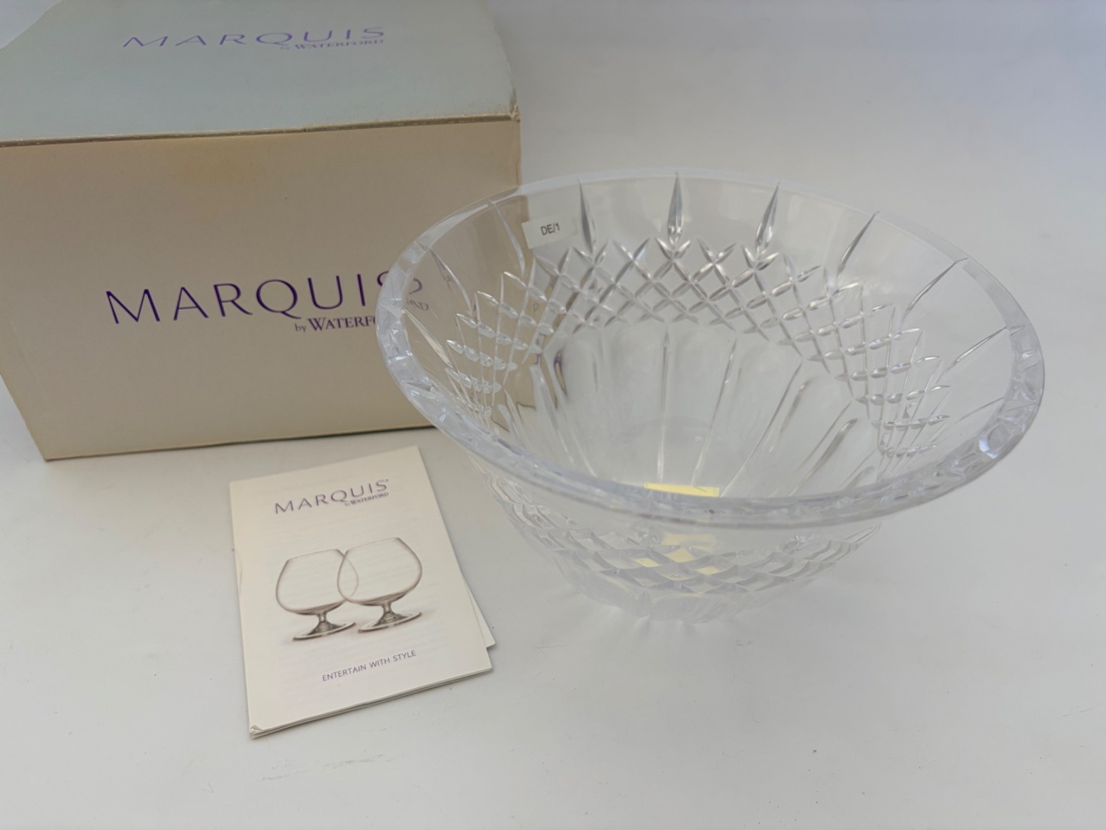  Marquis by Waterford Shelton 8 Inch Crystal Bowl Discontinued