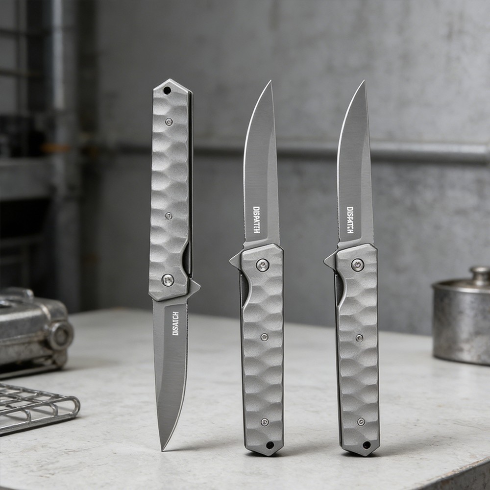 3PC Pocket Folding Knife Ball Bearing Quickly Flipper Open  3.54