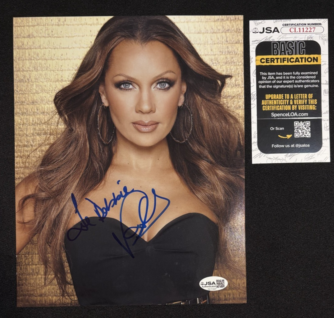 HAND SIGNED VANESSA WILLIAMS AUTOGRAPHED COLOR 8X10 JSA COA GORGEOUS