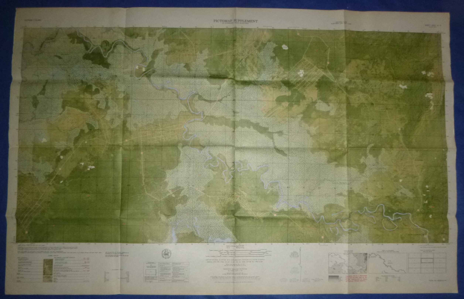 6531 iii N - MAP - Kiem Duc Combat Base - Vo Dat - Recon Trail 335 - Vietnam War