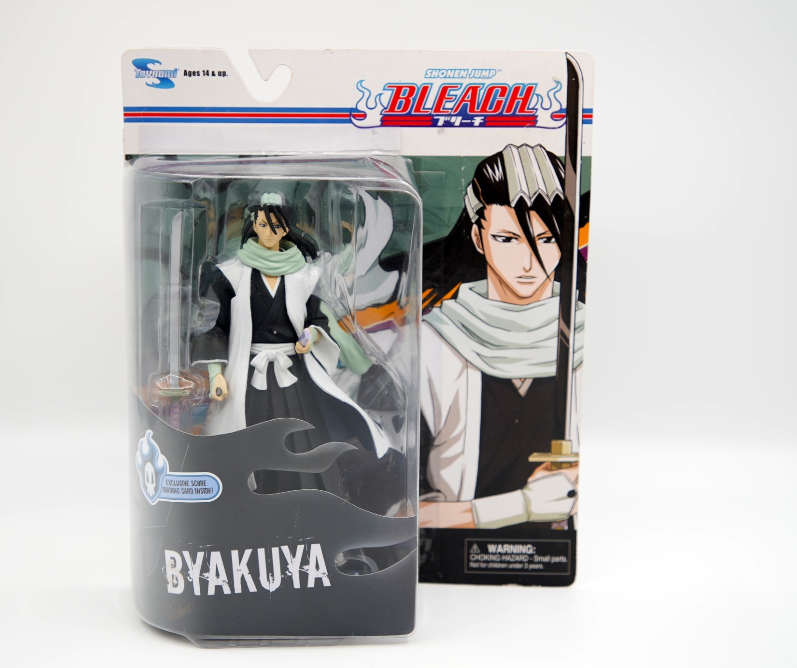 Bleach Byakuya Kuchiki Toynami Shonen Jump Figure + Score Card BOX WEAR Pics