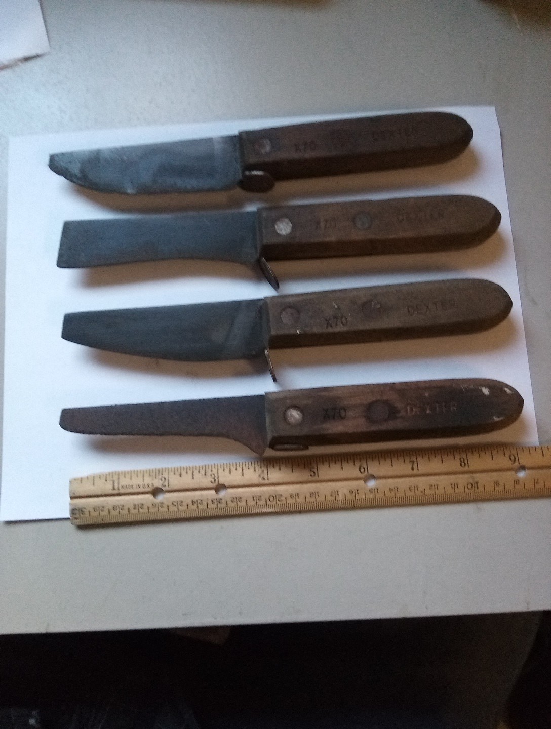 4-Vintage, Dexter X 70 ,Carbon Steel, Mill Knives, Preowned ,been in Storage