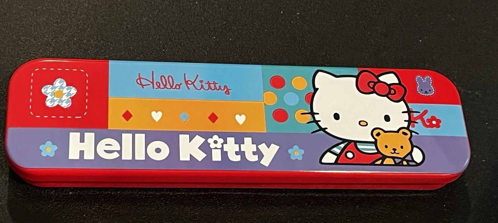 Vintage Rare 1997 Sanrio Hello Kitty Red Tin Pencil Box Case With Liner Japan Vintage Rare 1997 Sanrio Hello Kitty Red Tin Pencil Box Case With Liner Japan