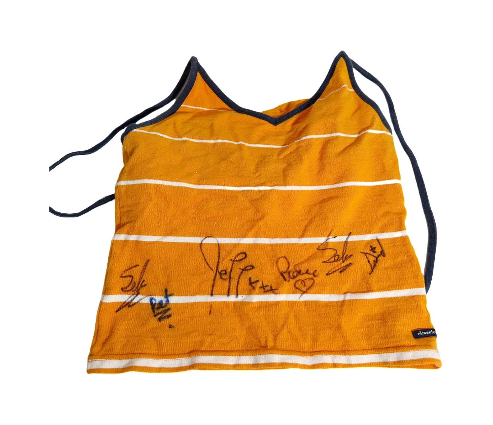 Simple Plan Autographed Tank Top 2002 American Eagle Size Small Signed Pop Punk
