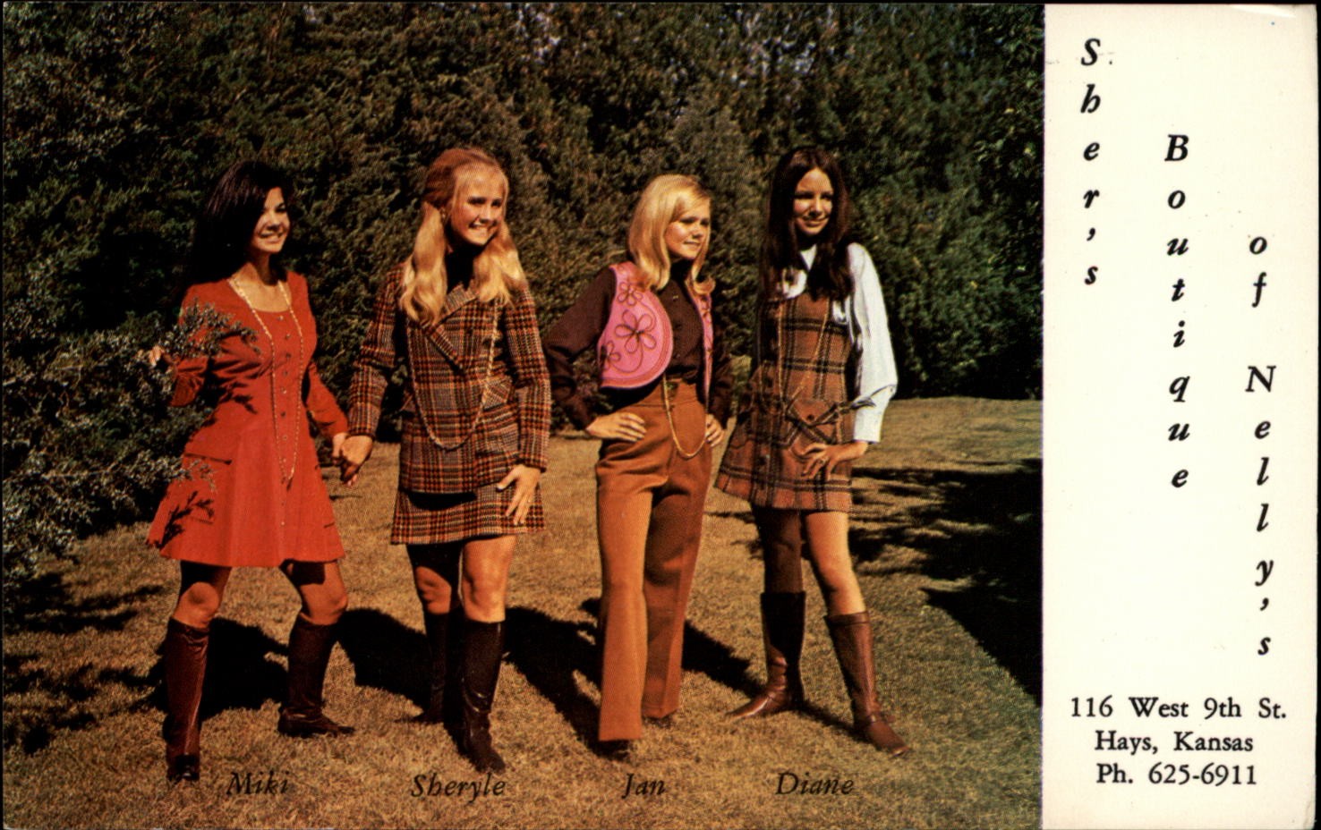 Sher's Boutique of Nellys vintage women's fashion Hays Kansas 1960s-70s v946