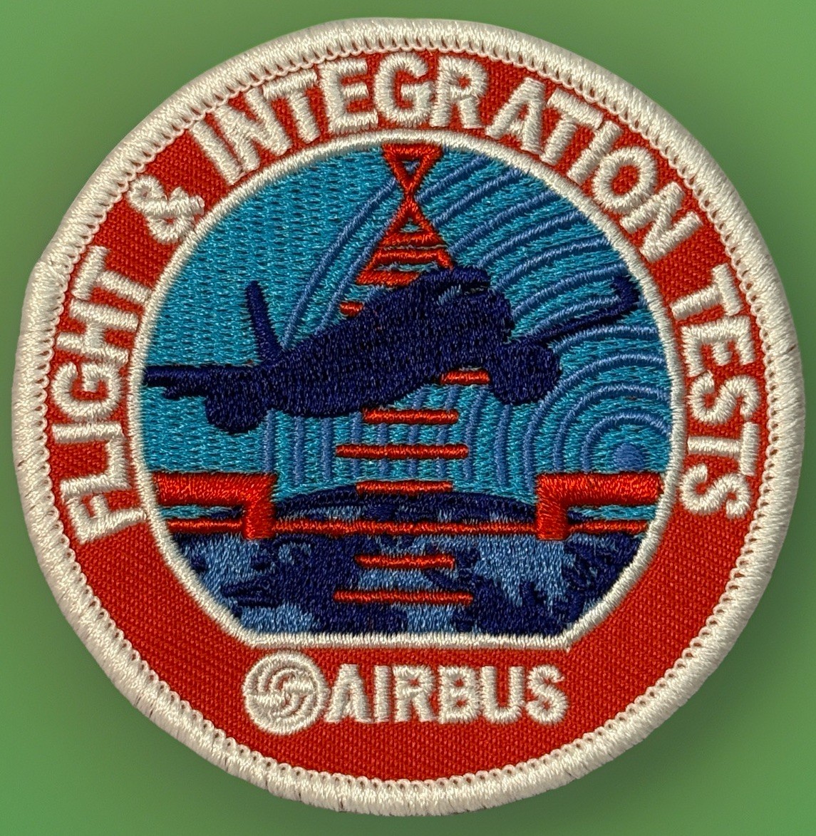 FABULOUS FLIGHT AND INTEGRATION TESTS - AIRBUS EMBROIDERED IRON-ON PATCH FABULOUS FLIGHT AND INTEGRATION TESTS - AIRBUS EMBROIDERED IRON-ON PATCH