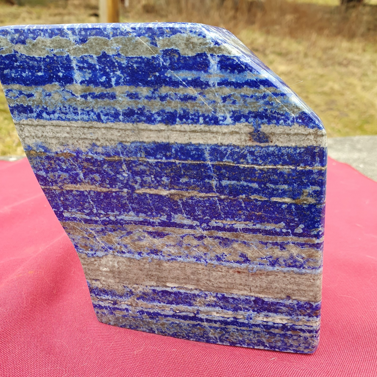 Beautiful LAPIS LAZULI Mineral Specimen --Polished.  5.4 Lbs