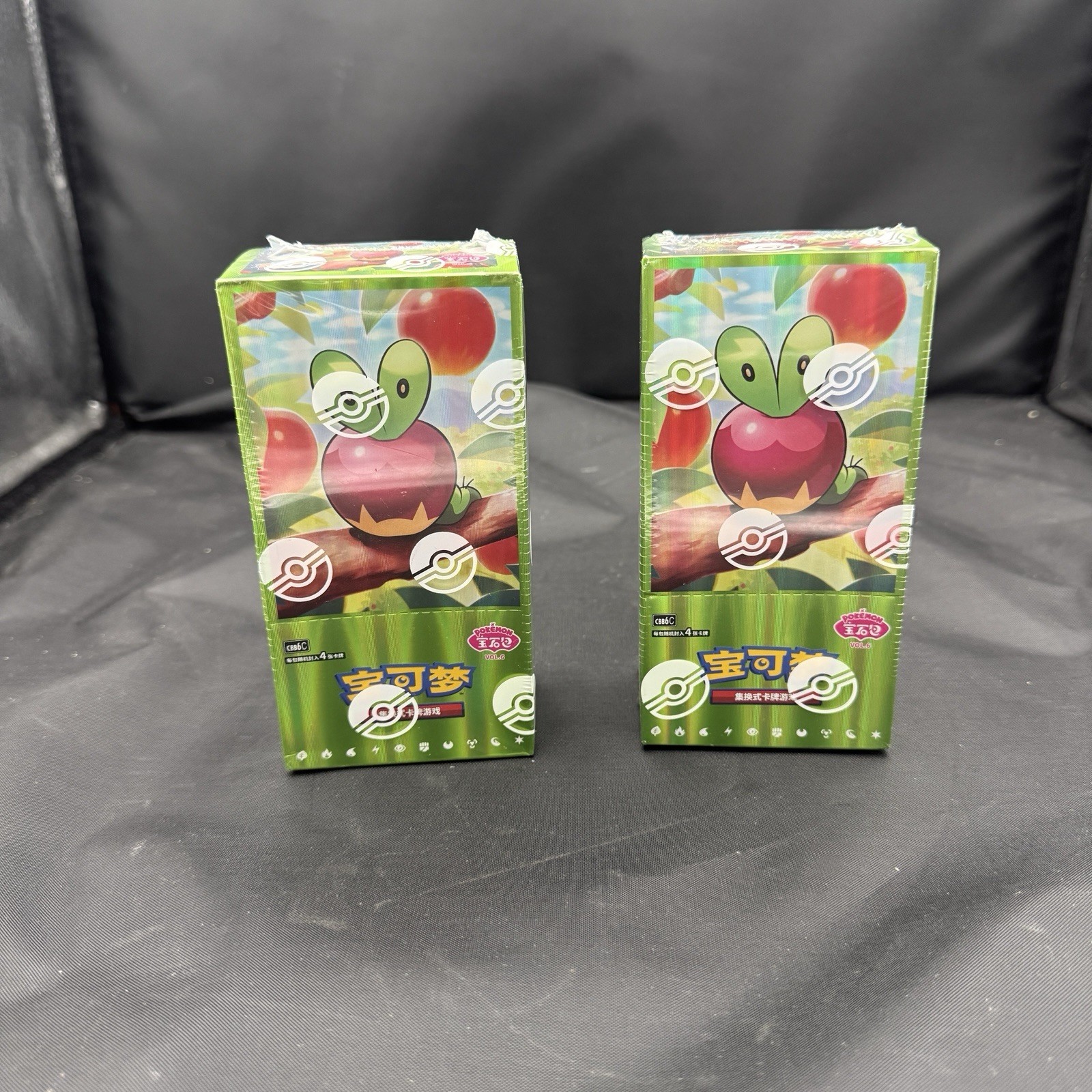 2x 2026 Applin Pokemon TCG Chinese Gem Pack VOL.6 CBB6C Booster Box New Sealed