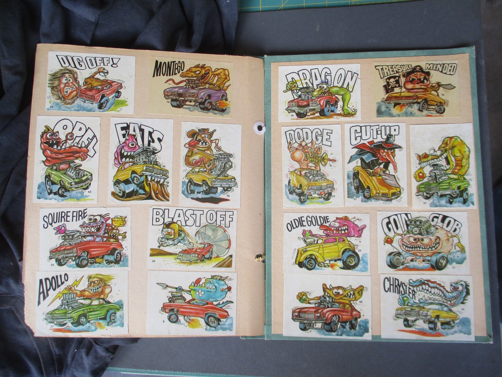 Vtg 1970s Donruss ODD RODS Stickers, 24 Sticker Lot