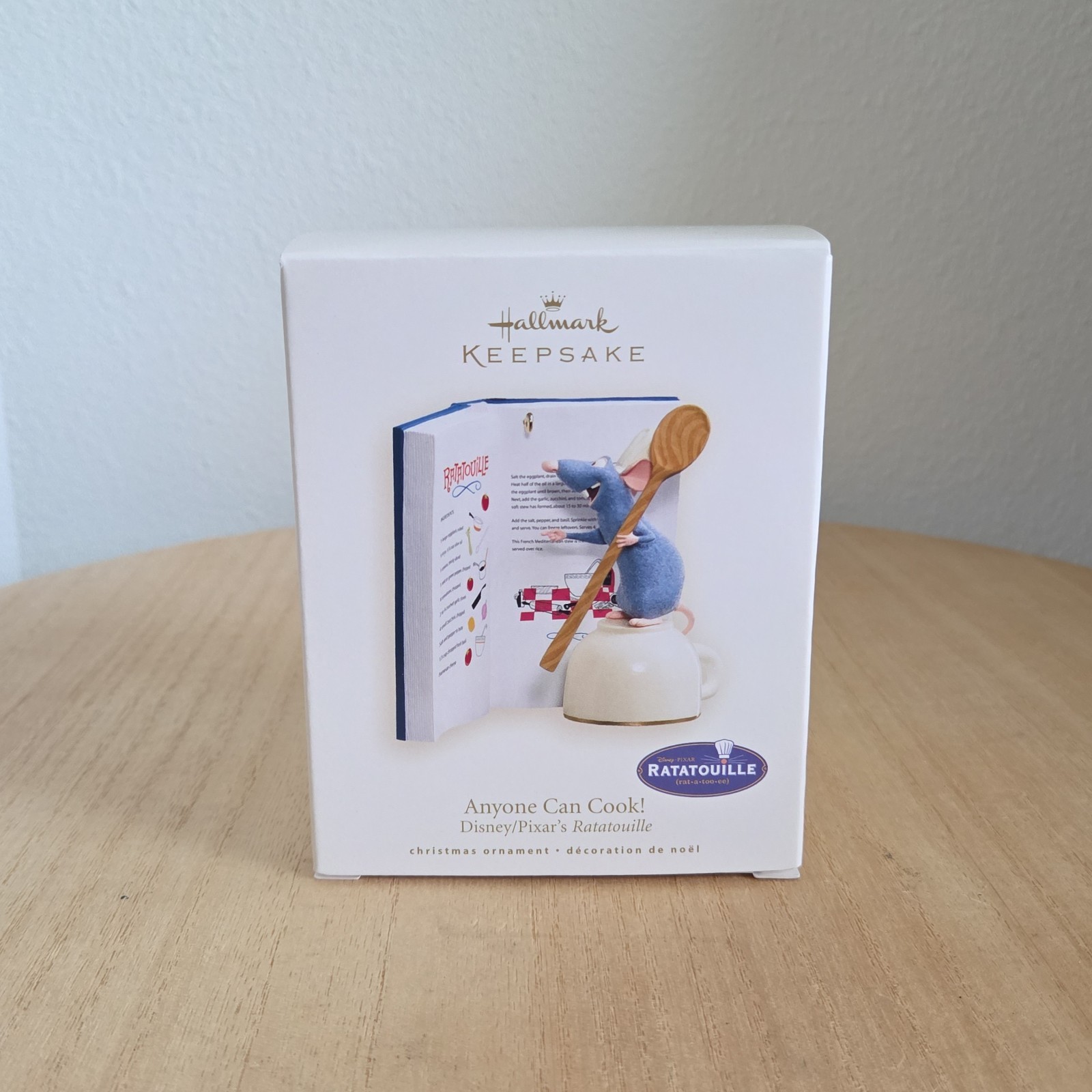 HALLMARK 2007 DISNEY PIXAR RATATOUILLE ANYONE CAN COOK REMY KEEPSAKE NIB