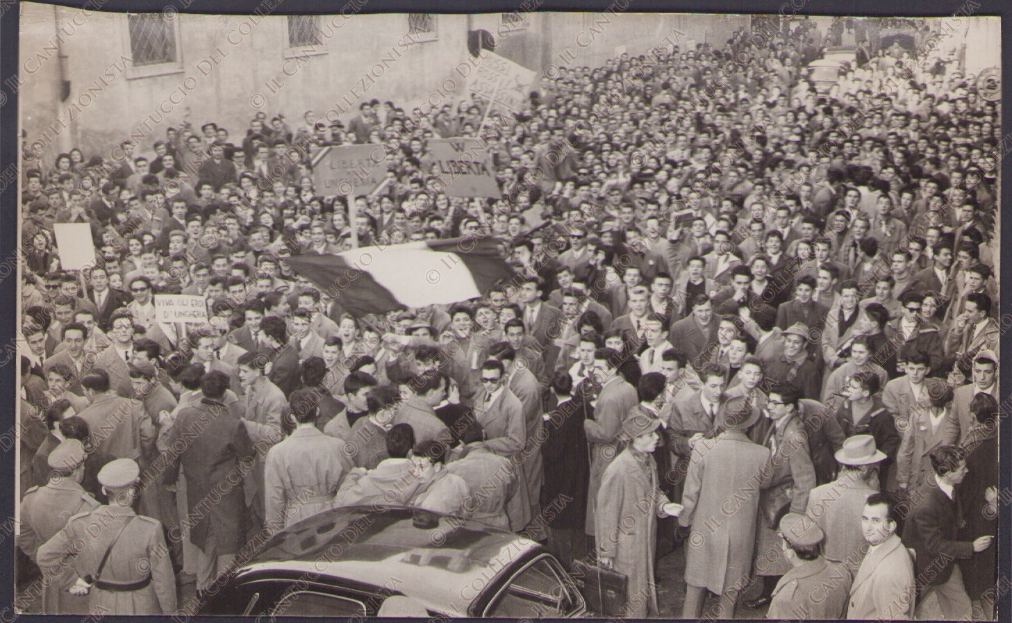 1956 UDINE Freedom Demonstration Heroes Hungary Crowd Students Photograph