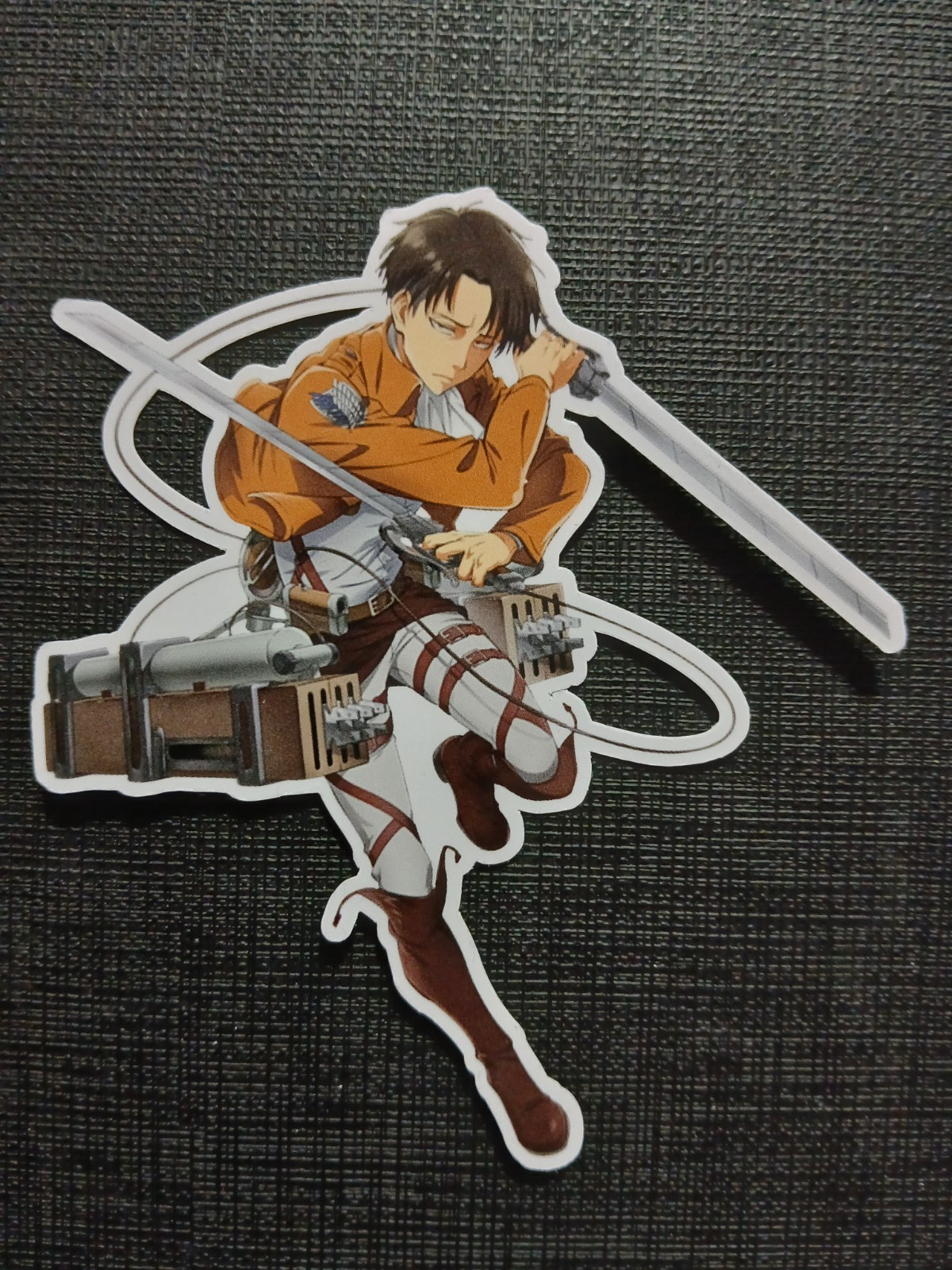 Levi Ackerman Attack on Titan AOT Glossy Sticker Anime Waterproof