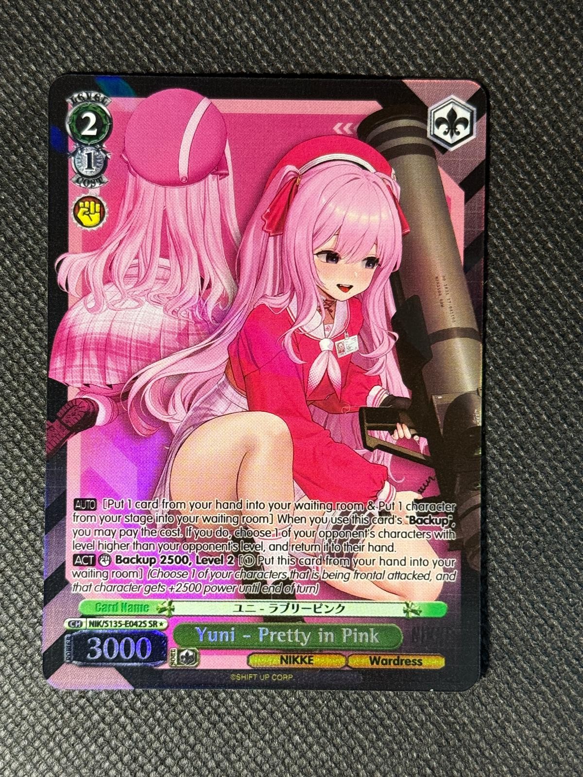 Yuni - Pretty in Pink (SR) NIK/S135-E042S GODDESS OF VICTORY: NIKKE Vol.2