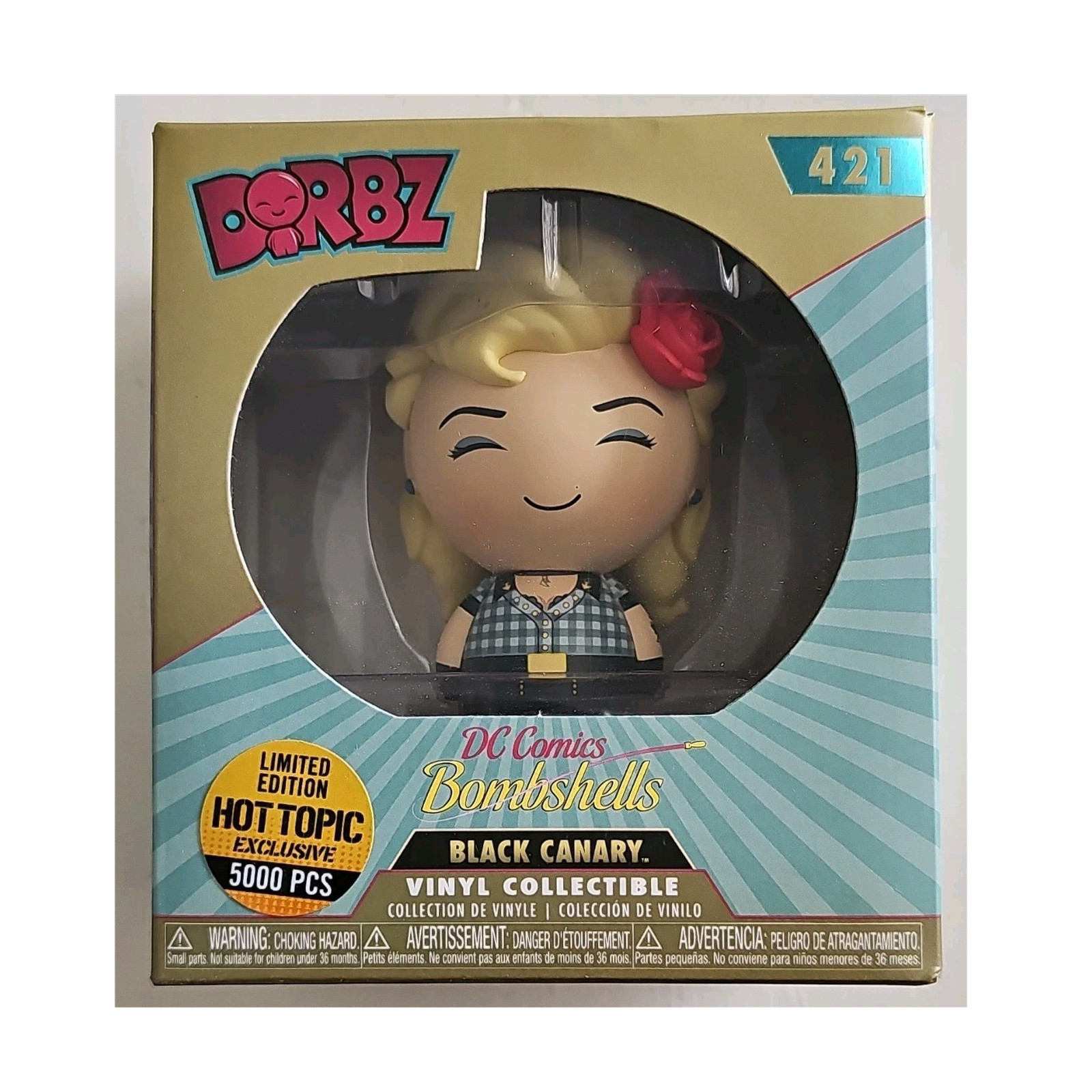 Funko Dorbz Black Canary DC Comics Bombshells Vinyl Figure #421 Hot Topic LE