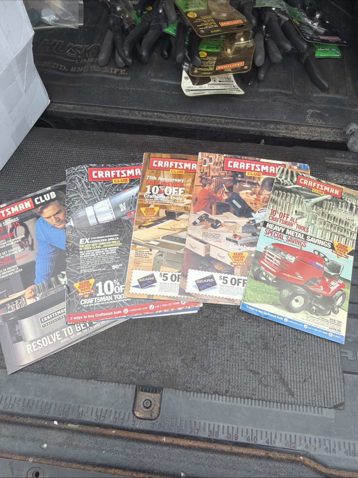 5pc Sears Craftsman Club Flier Marketing Advertisement Rare USA Tool Catalog