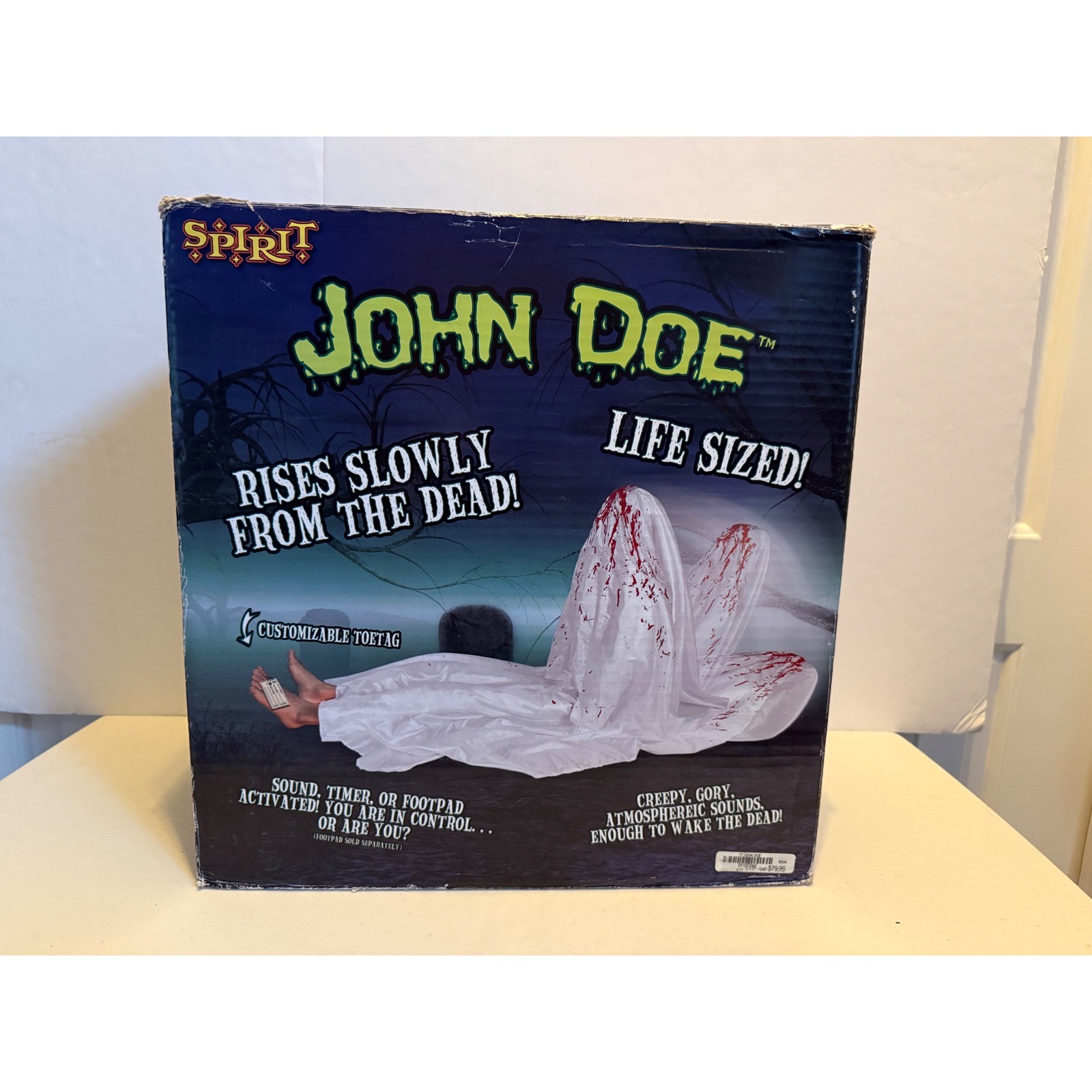 Spirit Halloween John Doe Life Sized Animatronic Tekky Toys Rising Dead Prop