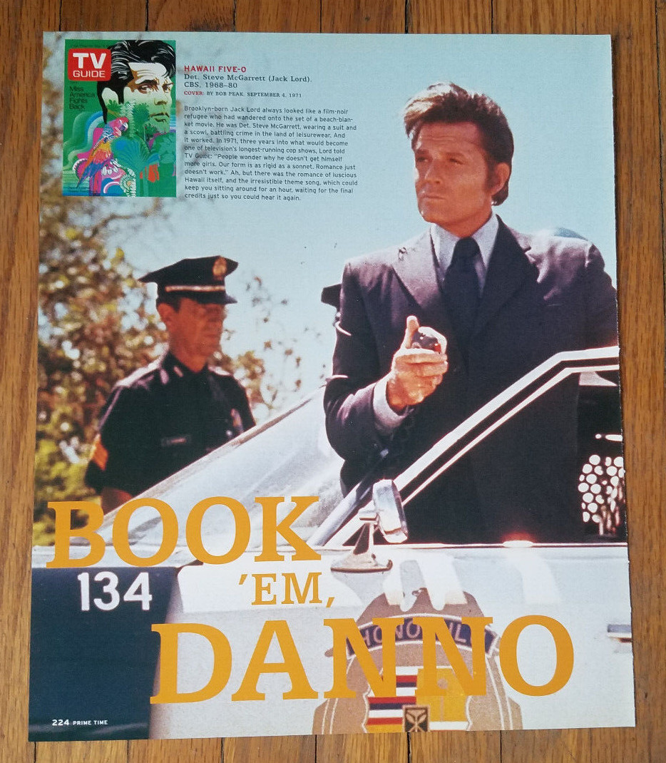 HAWAII FIVE O BOOK EM DANNO JACK LORD MAGAZINE ADVERTISEMENT PRINT AD