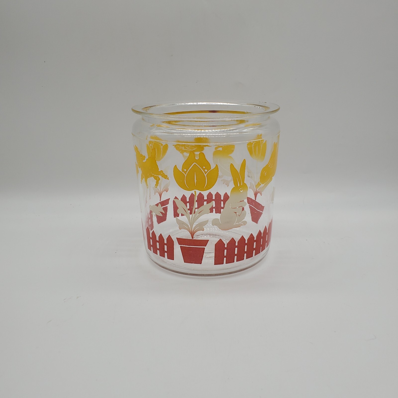 Vintage Glass Canister Cookie Jar