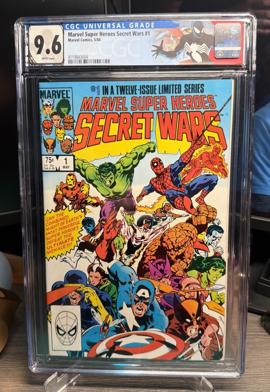 💫Marvel Super Heroes Secret Wars #1 CGC 9.6  (1984) Spider-Man, Hulk, Iron Man