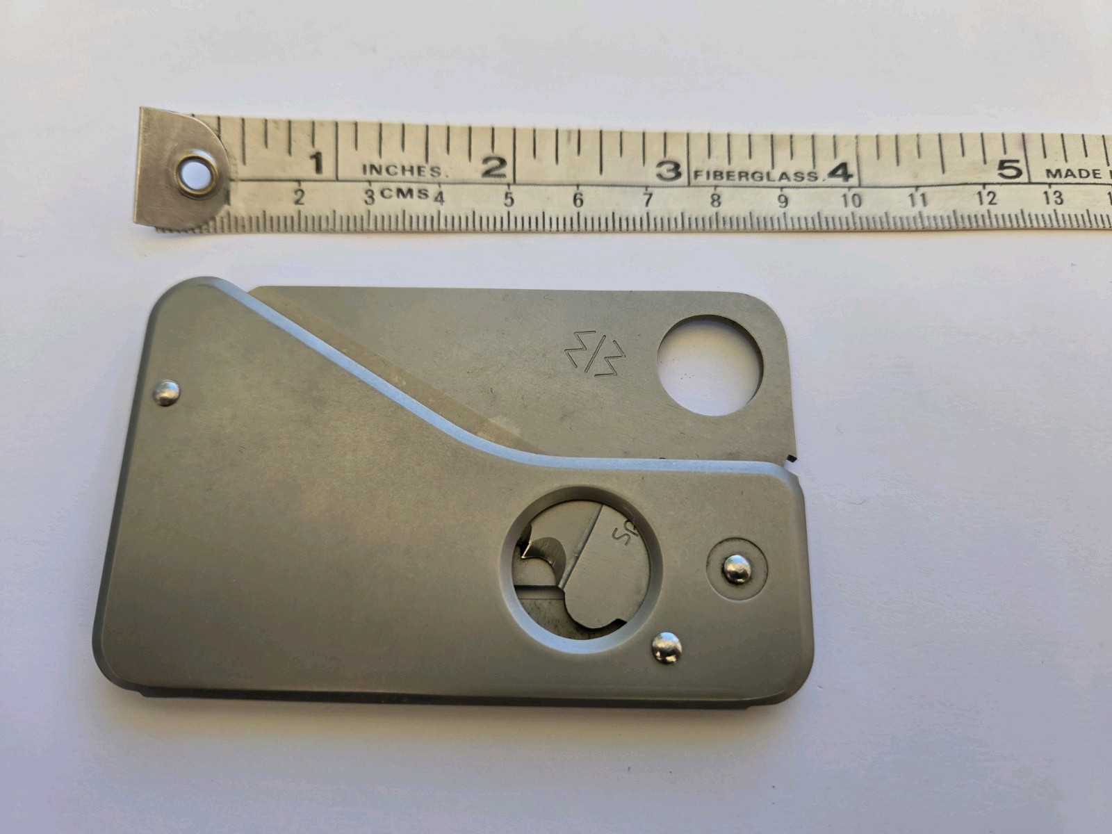 Vintage Spyderco SpyderCard SC01PS AUS-6 Japan 50/50 Serrated Folding Knife