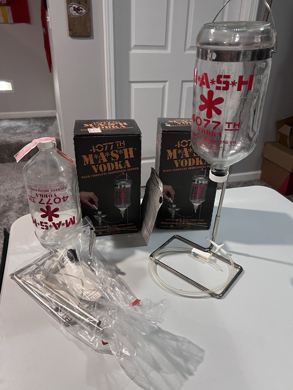 M*A*S*H 4077th Vodka Complete Dispensing System Boxed Set Hawkeye Collectible