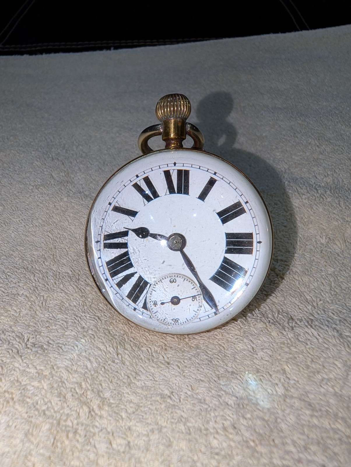 Antique Swiss Ball Clock Regulateur Glass Sphere Display Movement 1900s Desk #J