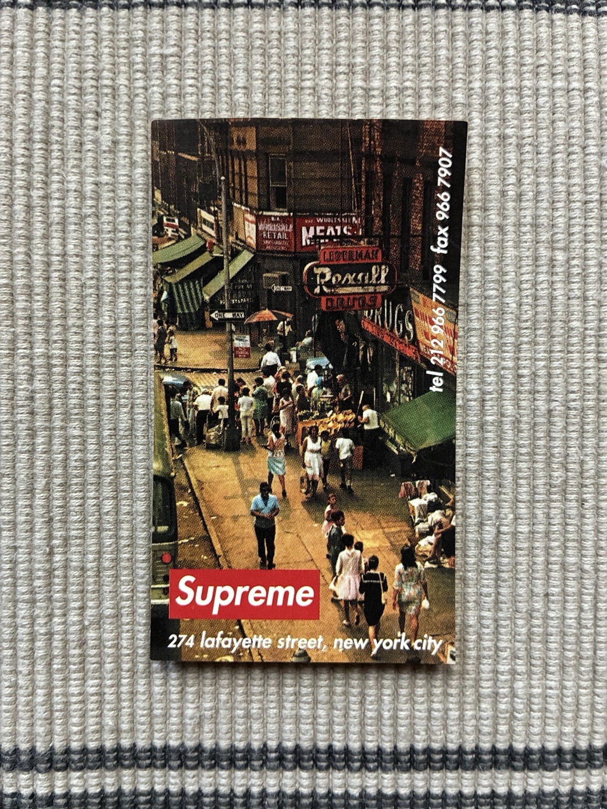 Vintage Original Supreme Business Card New York 1994 Streetwear Vintage Original Supreme Business Card New York 1994 Streetwear