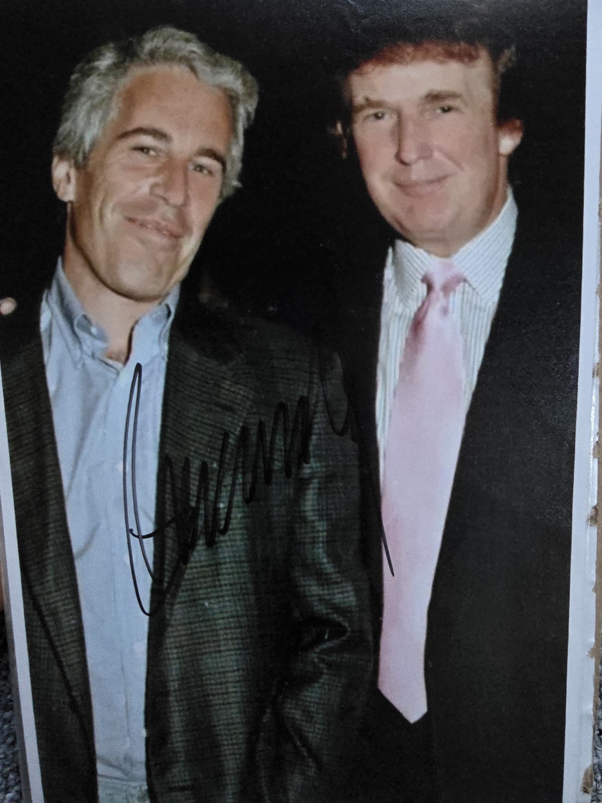 Donald Trump J. Epstein Signed Photo, Trump Tower USA