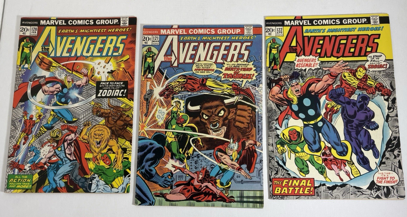 The Avengers 3-Comic Storyline (1974) - The Death-Dealing Legion Called Zodiac The Avengers 3-Comic Storyline (1974) - The Death-Dealing Legion Called Zodiac