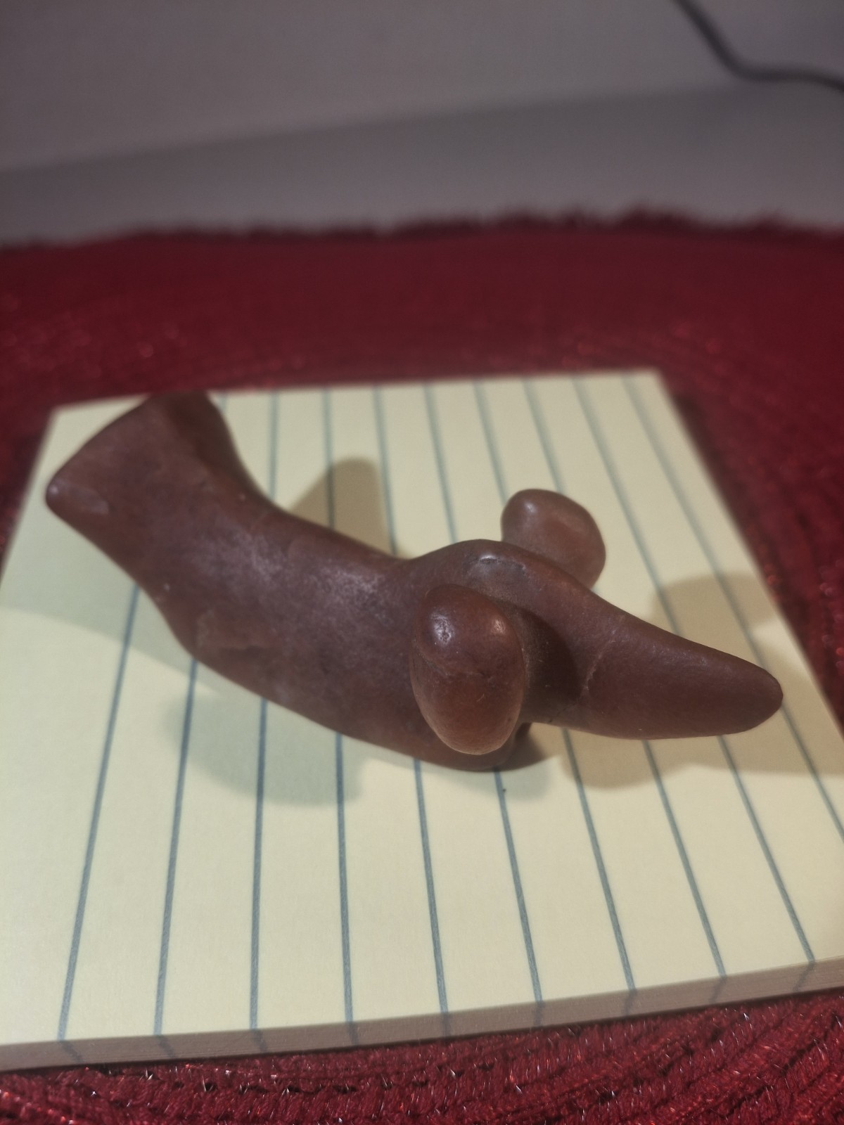 Rare Quartz Glacial Kame Culture Popeyed Birdstone