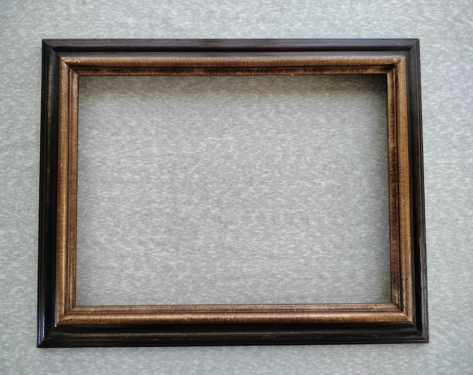 VINTAGE HENCO EN MEXICO BEVELED WOOD GOLD TRIM FRAME FOR 9 X 12