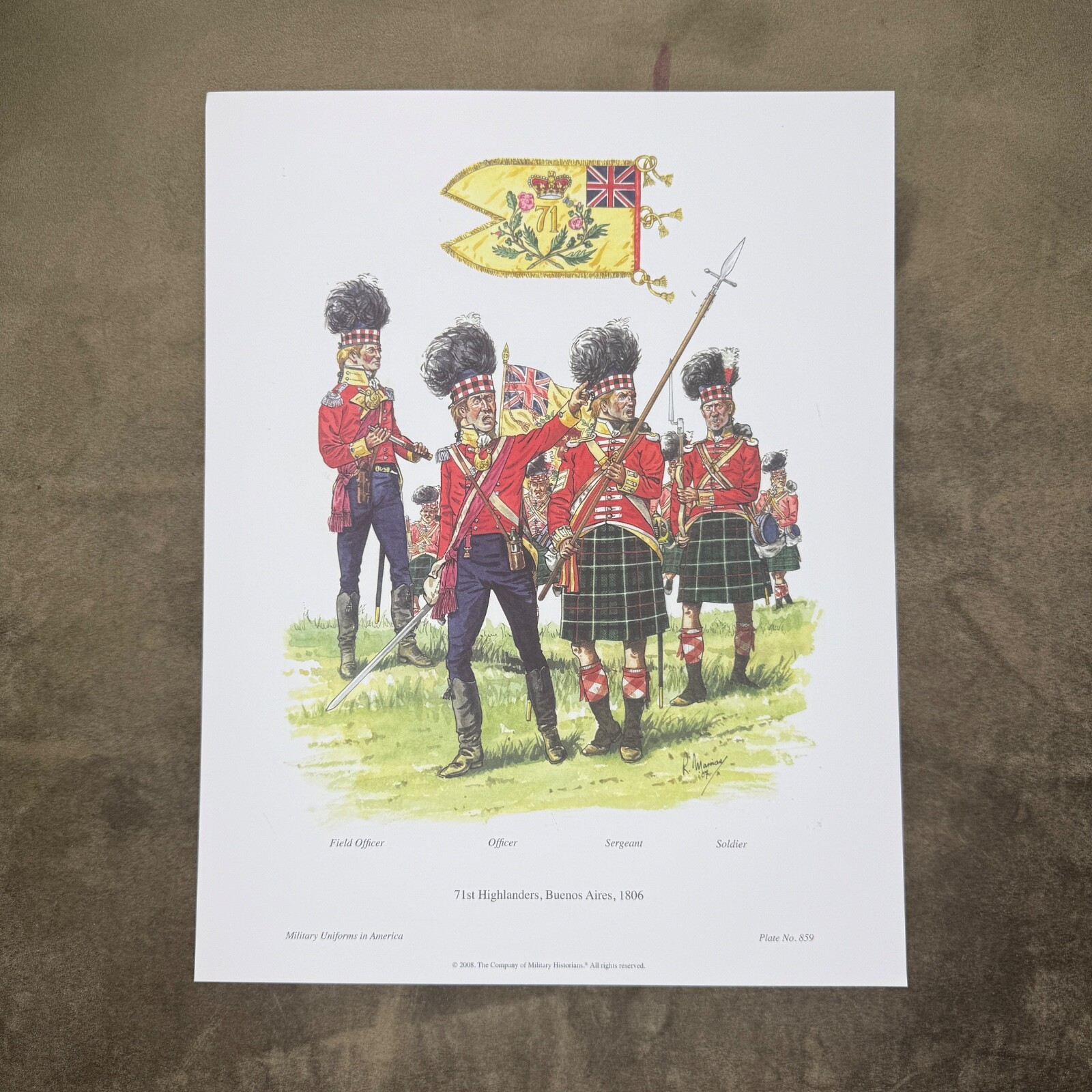 Plate 859 71st Highlanders, Buenos Aires, 1806