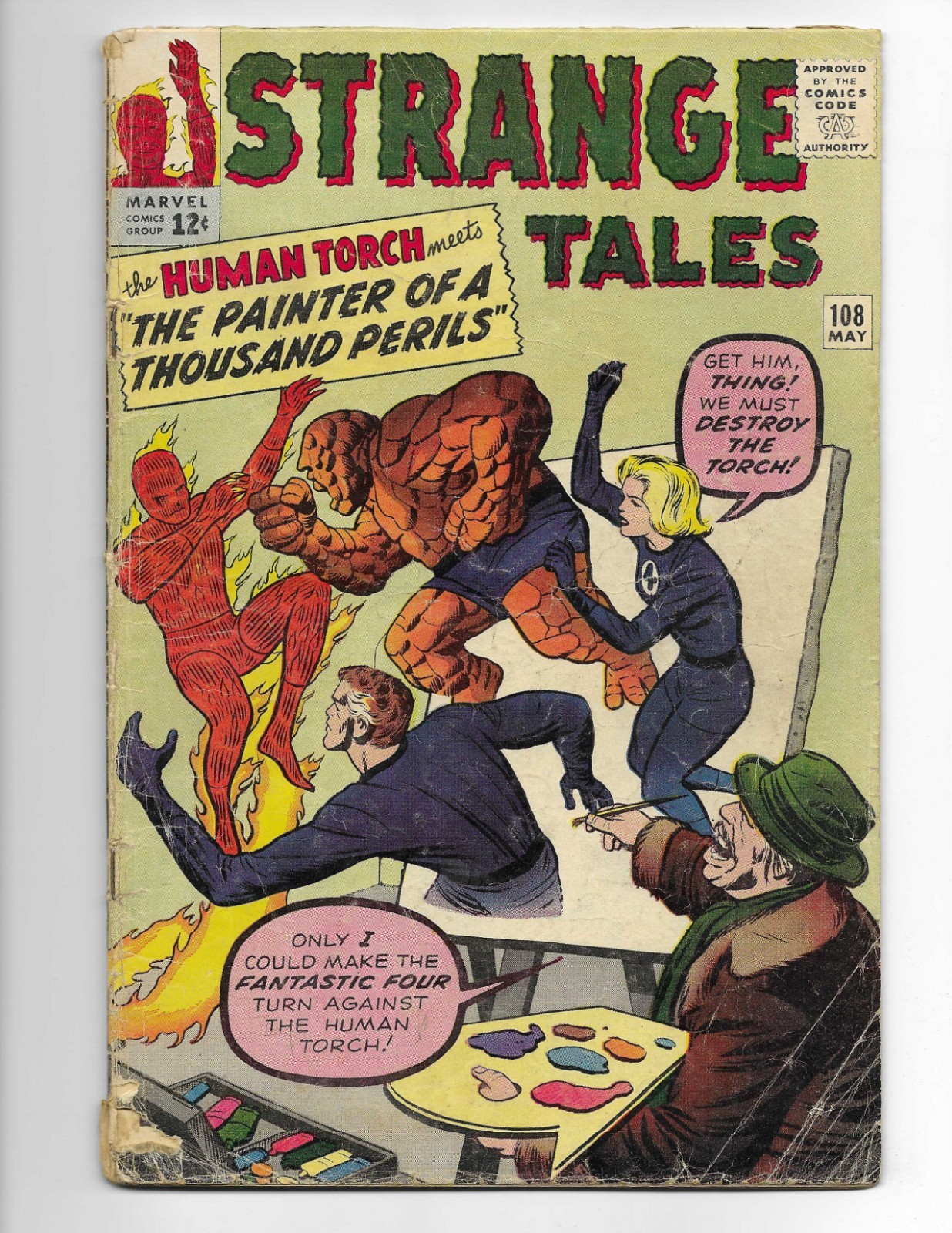 Strange Tales 108 1963 Marvel Comics G/VG 3.0 Human Torch Thing Mister Fantastic