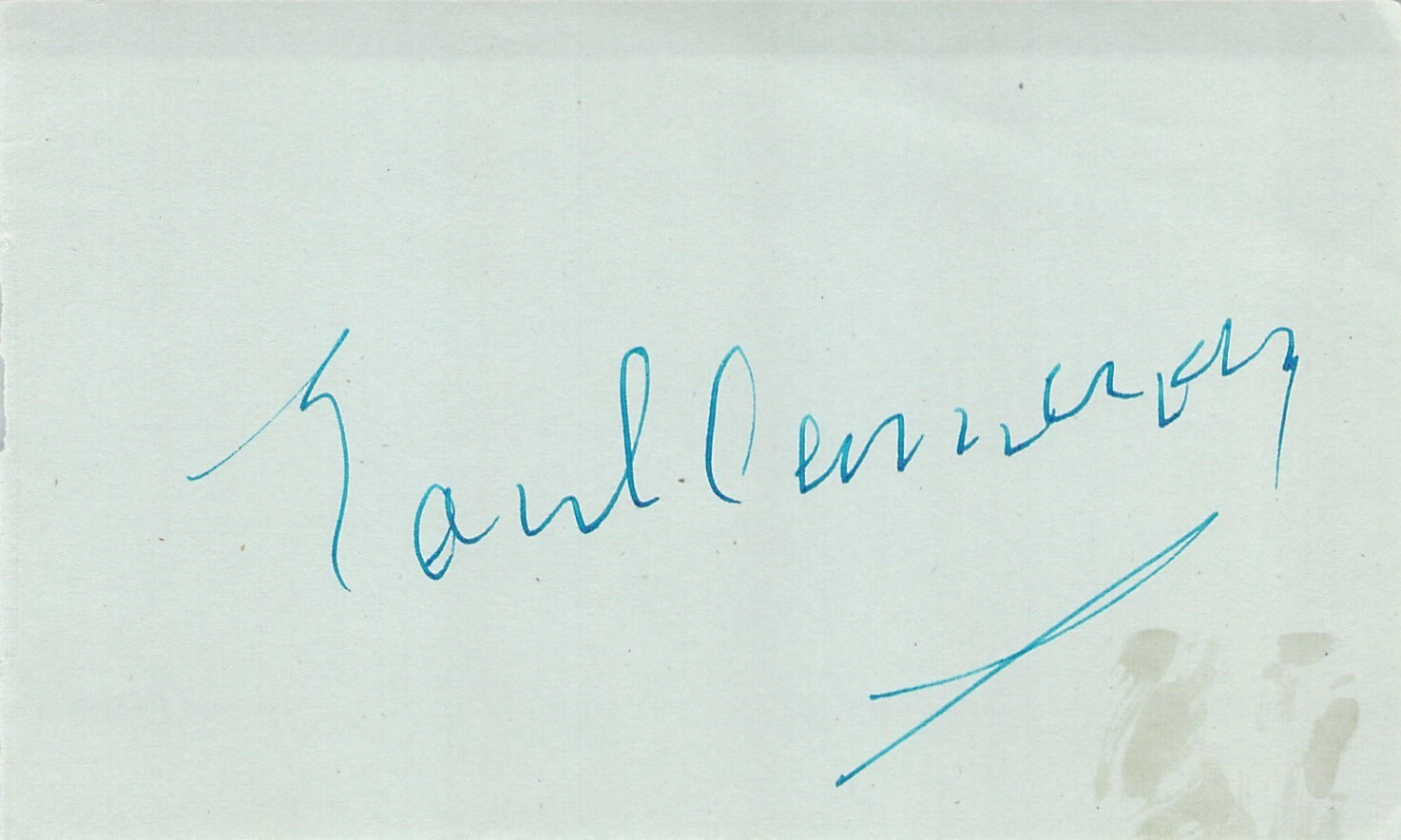 Earl Cameron d2020 signed autograph 3x5 Cut Actor James Bond Thunderball
